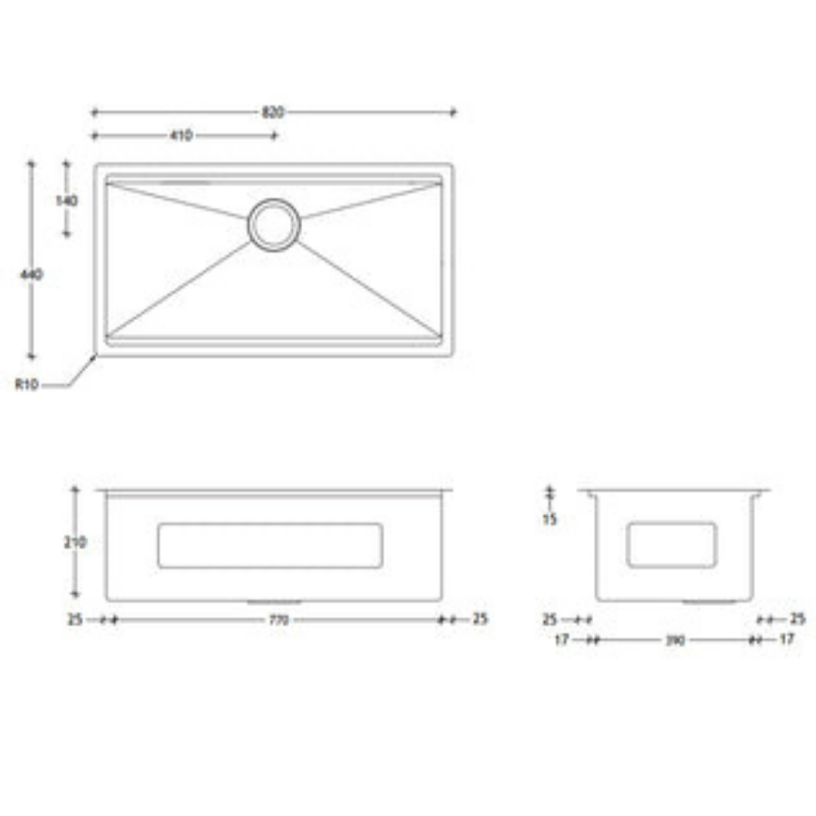 ADP Clovelly Universal 4 Piece Sink Set Online at The Blue Space