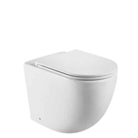 Fienza Koko Matte White Wall-Faced Toilet Suite S-Trap