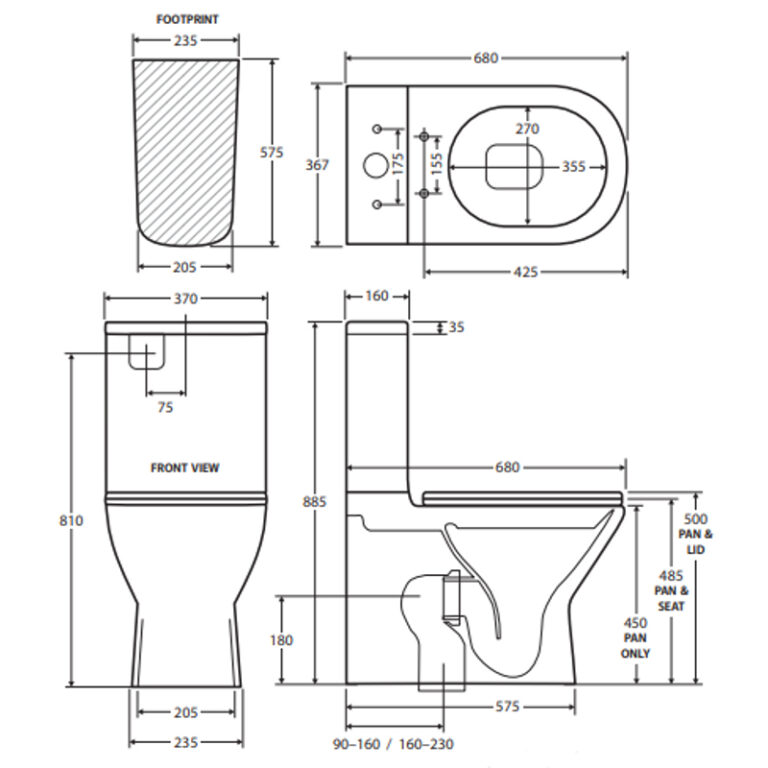 Fienza Delta Toilet Suite - Modern Bathroom Luxury