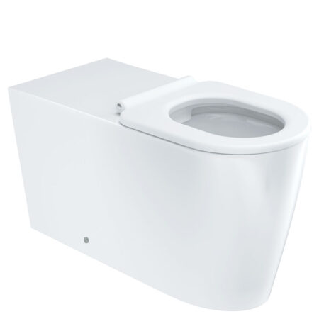 Fienza Isabella Care Wall-Faced Toilet Suite, White Seat