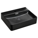 Fienza Petra Matte Black Above Counter Basin