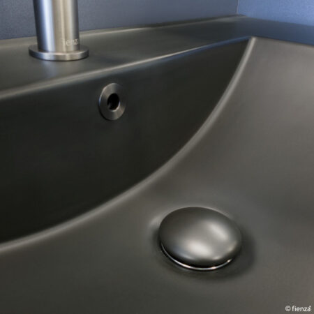 Fienza Dolce Matte Black Full Depth Ceramic Basin-Top 750