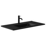 Fienza Dolce Matte Black Full Depth Ceramic Basin-Top 900