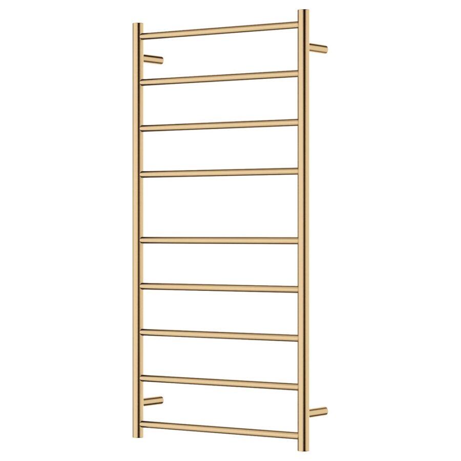 Fienza Isabella Heated Towel Rail, 600 x 1200mm, Urban Brass