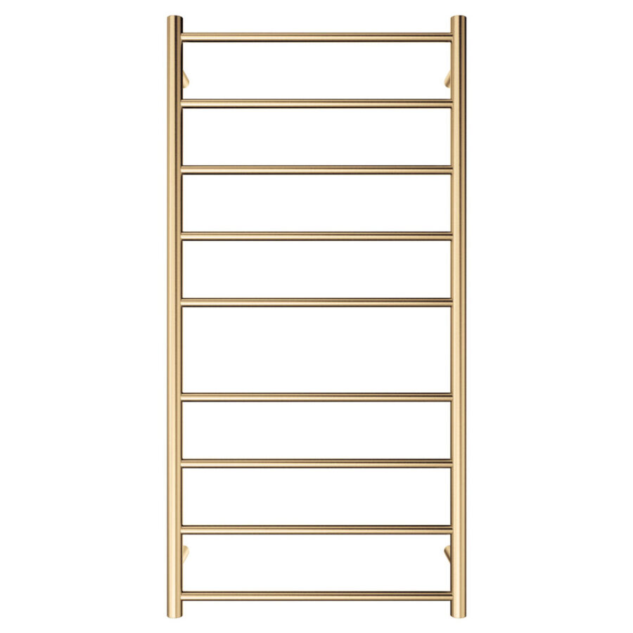 Fienza Isabella Heated Towel Rail, 600 x 1200mm, Urban Brass