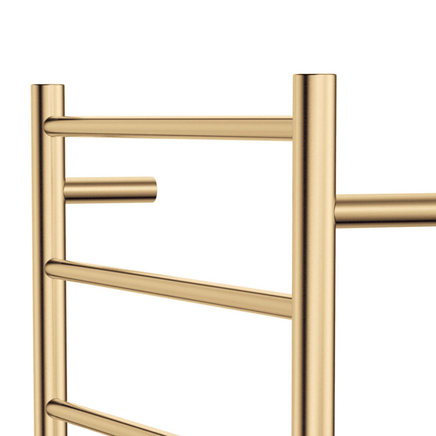 Fienza Isabella Heated Towel Rail, 600 x 1200mm, Urban Brass