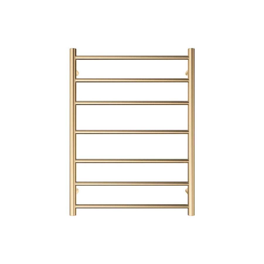 Fienza Isabella Heated Towel Rail, 600 x 800mm, Urban Brass