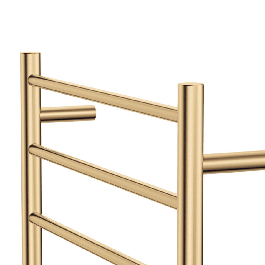 Fienza Isabella Heated Towel Rail, 600 x 800mm, Urban Brass