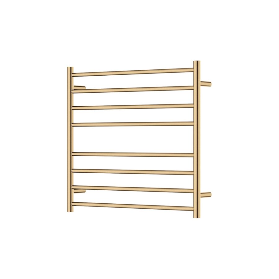 Fienza Isabella Heated Towel Rail, 750 x 700mm, Urban Brass