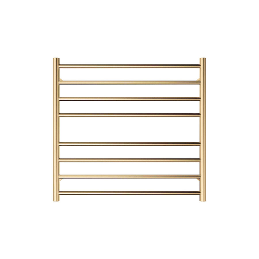 Fienza Isabella Heated Towel Rail, 750 x 700mm, Urban Brass