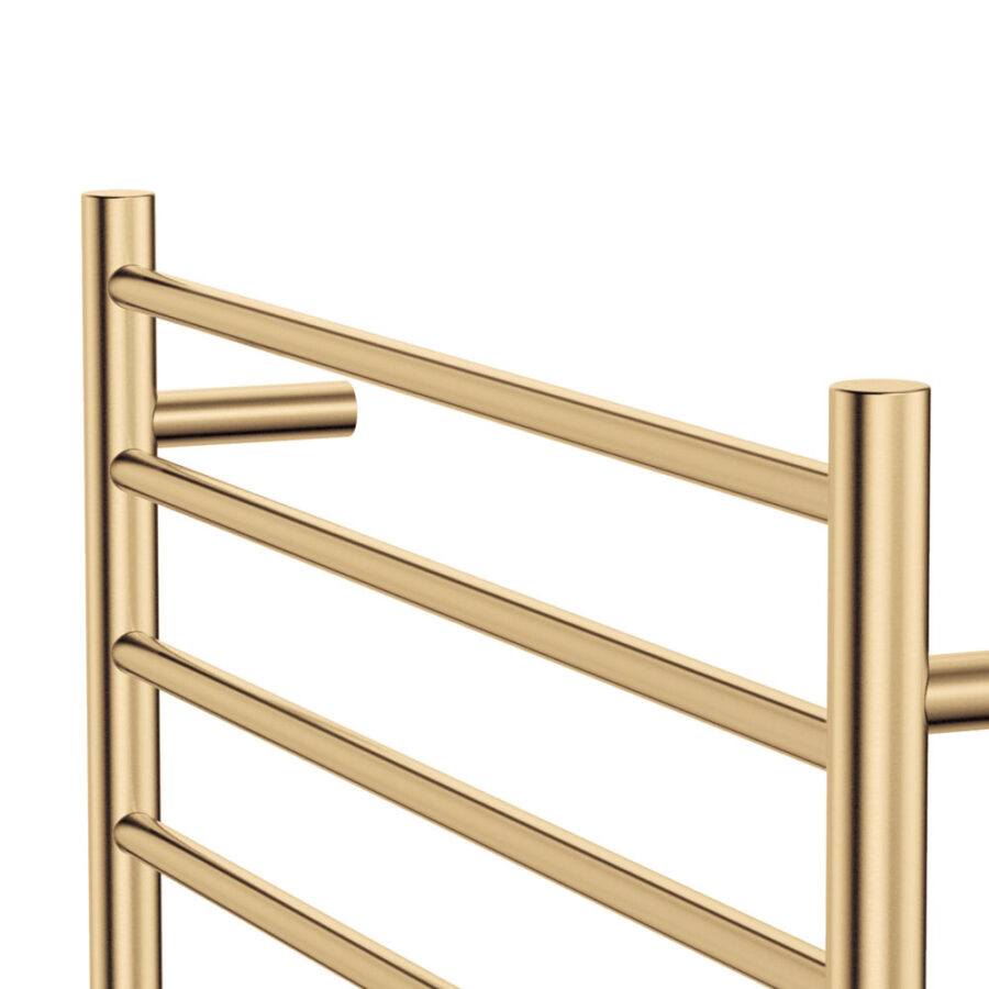 Fienza Isabella Heated Towel Rail, 750 x 700mm, Urban Brass