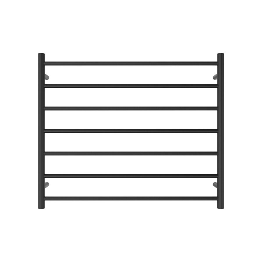 Fienza Isabella Heated Towel Rail, 900 x 750mm, Matte Black