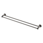 Fienza Kaya Double Towel Rail, 900mm, Gun Metal
