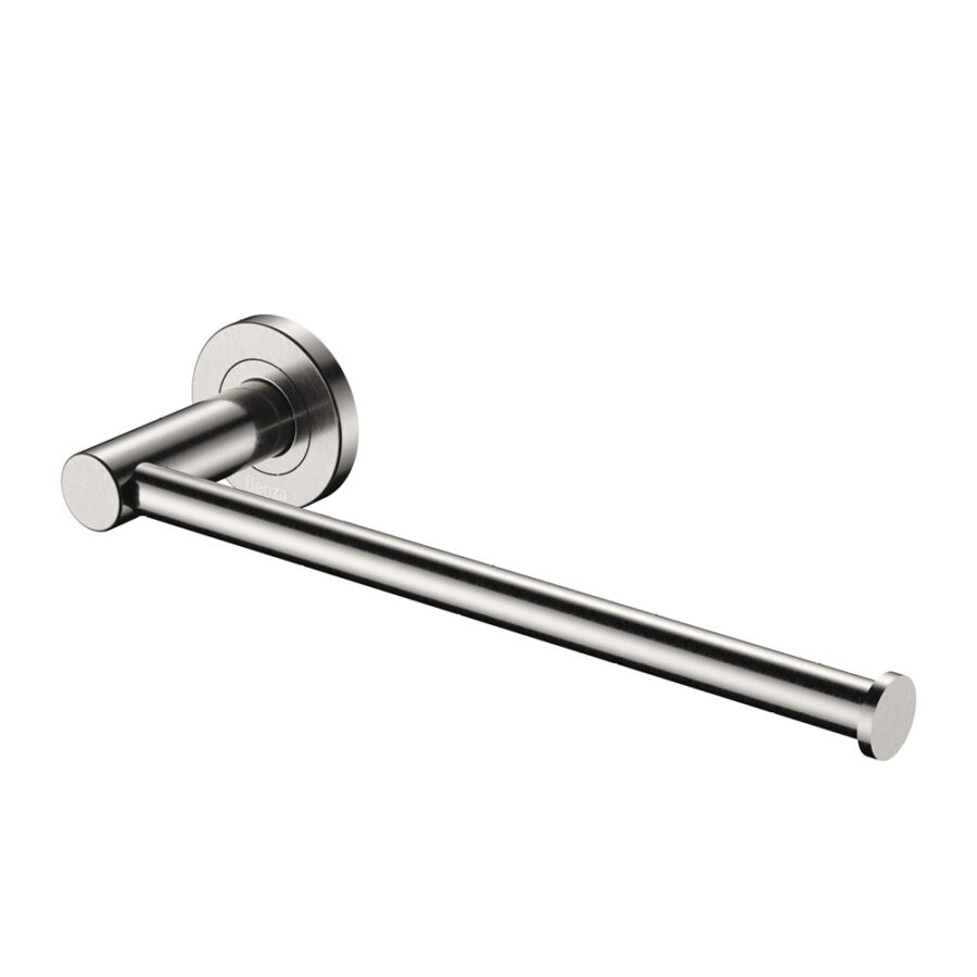 Fienza Kaya Hand Towel Rail / Toilet Roll Holder, Brushed Nickel