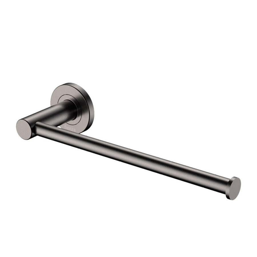 Fienza Kaya Hand Towel Rail / Toilet Roll Holder, Gun Metal