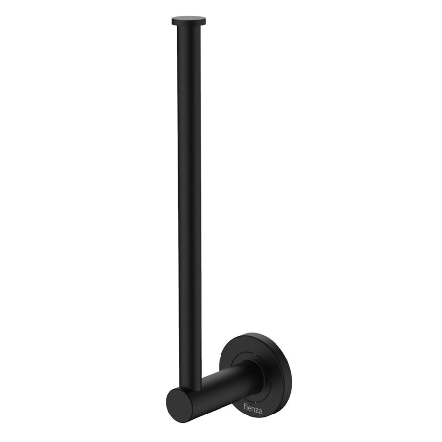 Fienza Kaya Hand Towel Rail / Toilet Roll Holder, Matte Black