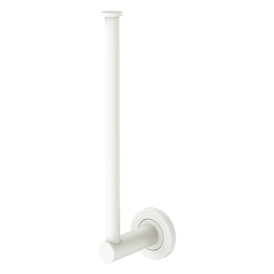 Fienza Kaya Hand Towel Rail / Toilet Roll Holder, Matte White