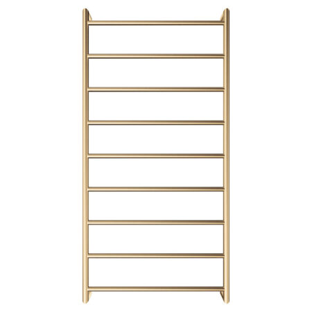 Fienza Kaya Heated Towel Rail, 600 x 1200mm, Urban Brass