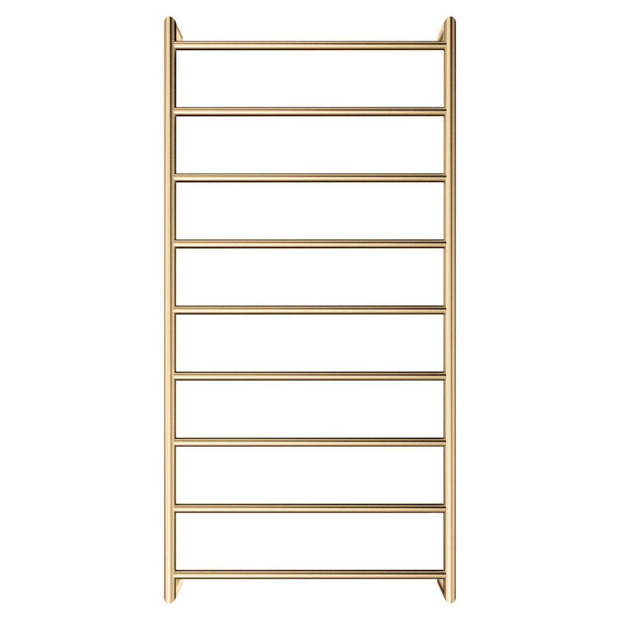 Fienza Kaya Heated Towel Rail, 600 x 1200mm, Urban Brass