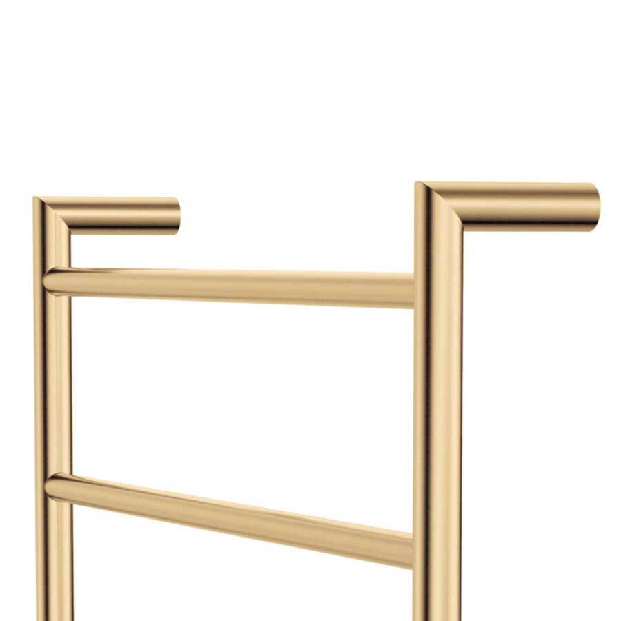 Fienza Kaya Heated Towel Rail, 600 x 1200mm, Urban Brass