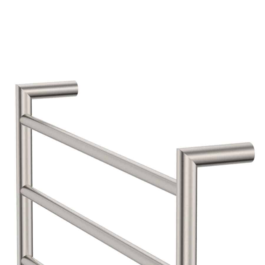 Fienza Kaya Heated Towel Rail, 600 x 450mm, Brushed Nickel