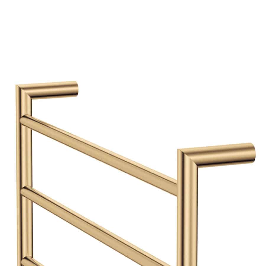 Fienza Kaya Heated Towel Rail, 600 x 450mm, Urban Brass