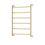 Fienza Kaya Heated Towel Rail, 600 x 800mm, Urban Brass