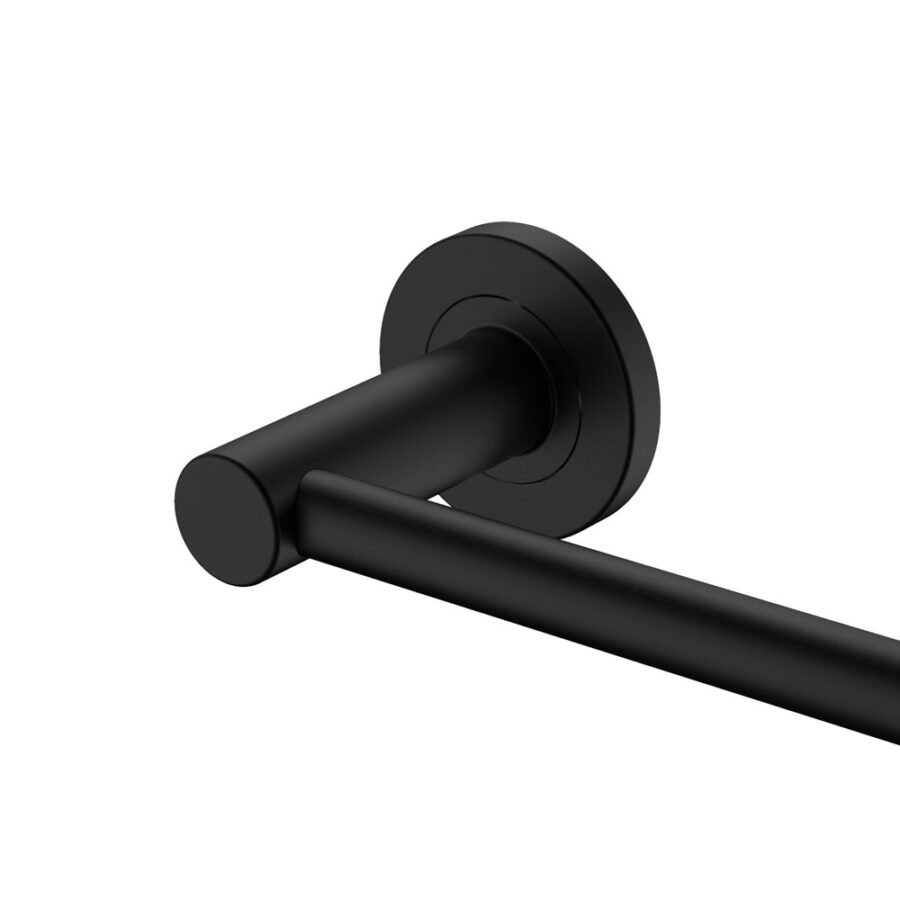 Fienza Kaya Single Towel Rail, 900mm, Matte Black