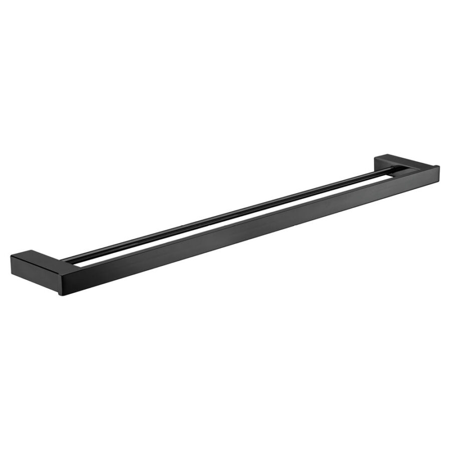 Koko Double Towel Rail, 810 mm, Matte Black