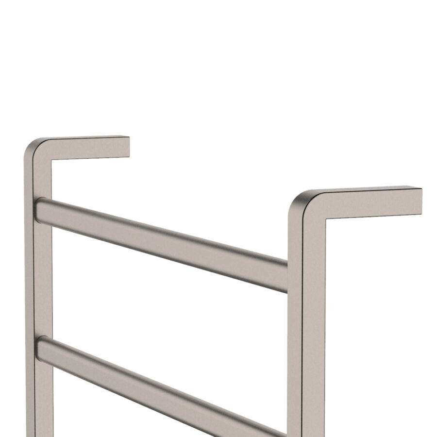 Fienza Koko Heated Towel Rail, 600 x 800mm, Brushed Nickel