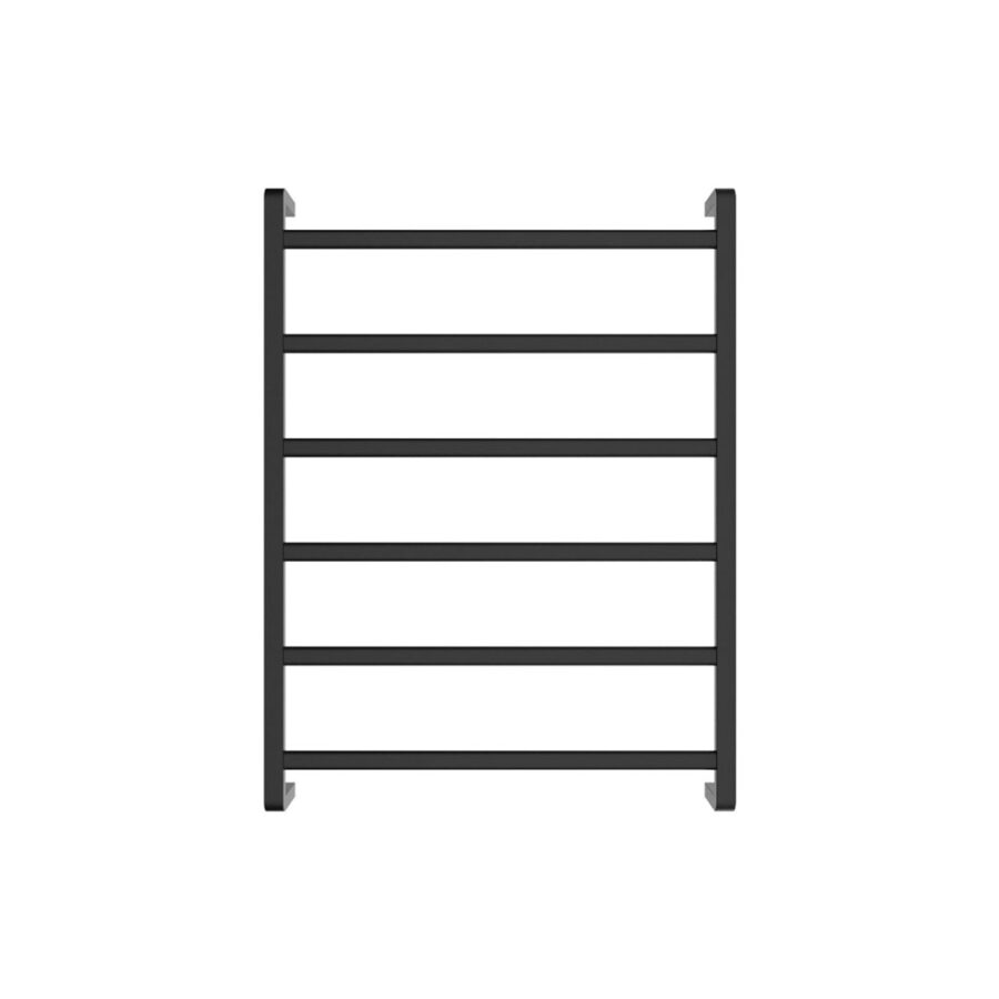 Fienza Koko Heated Towel Rail, 600 x 800mm, Matte Black