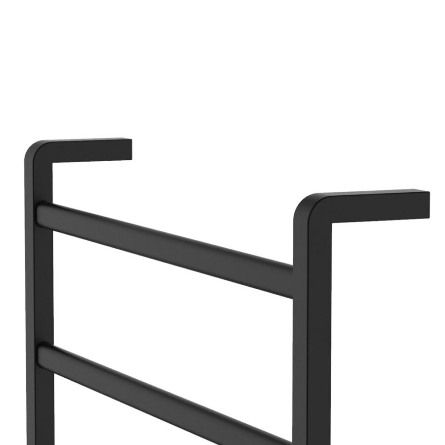 Fienza Koko Heated Towel Rail, 600 x 800mm, Matte Black