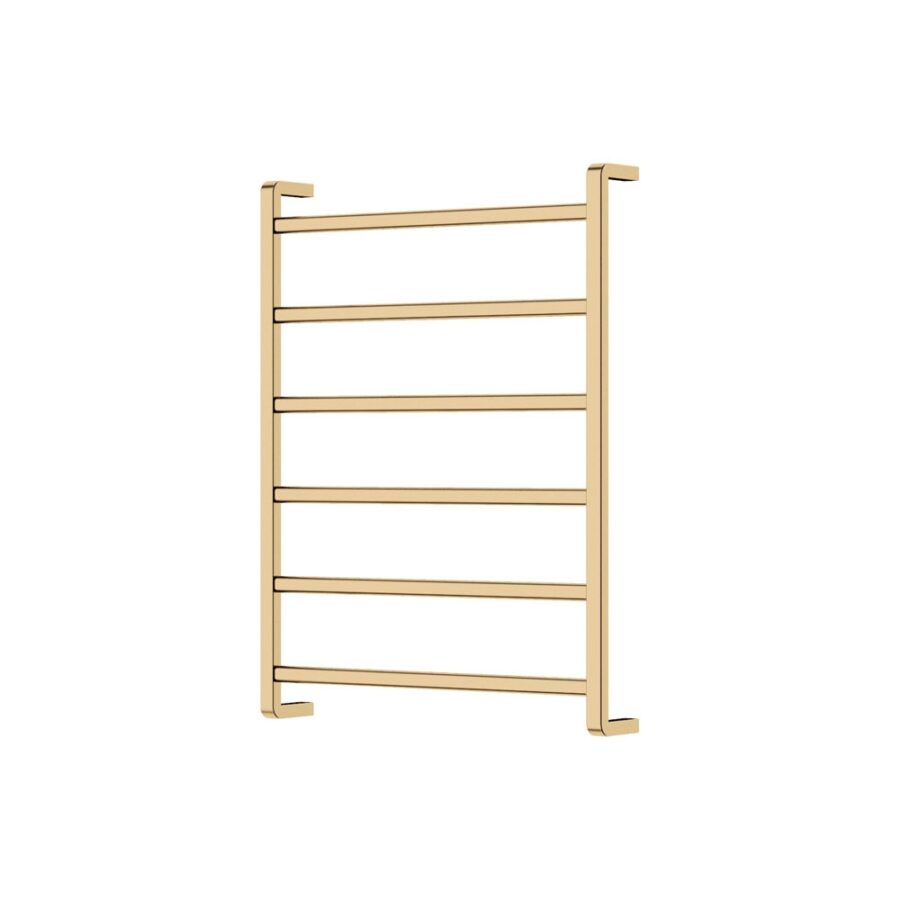 Fienza Koko Heated Towel Rail, 600 x 800mm, Urban Brass