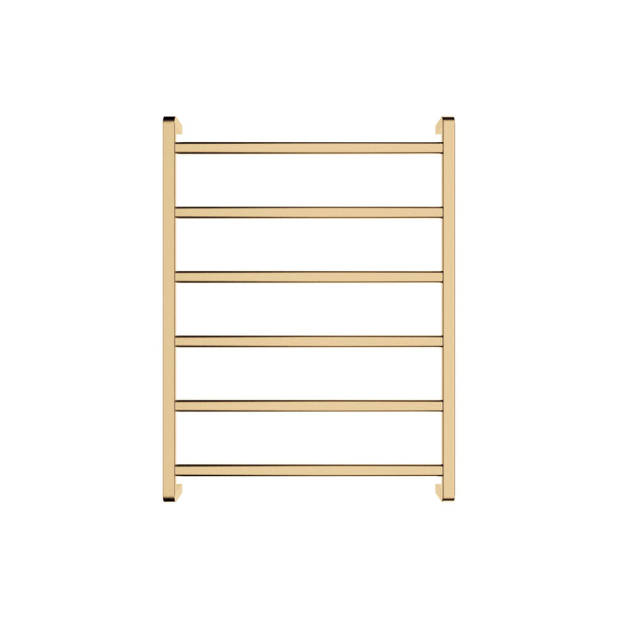 Fienza Koko Heated Towel Rail, 600 x 800mm, Urban Brass