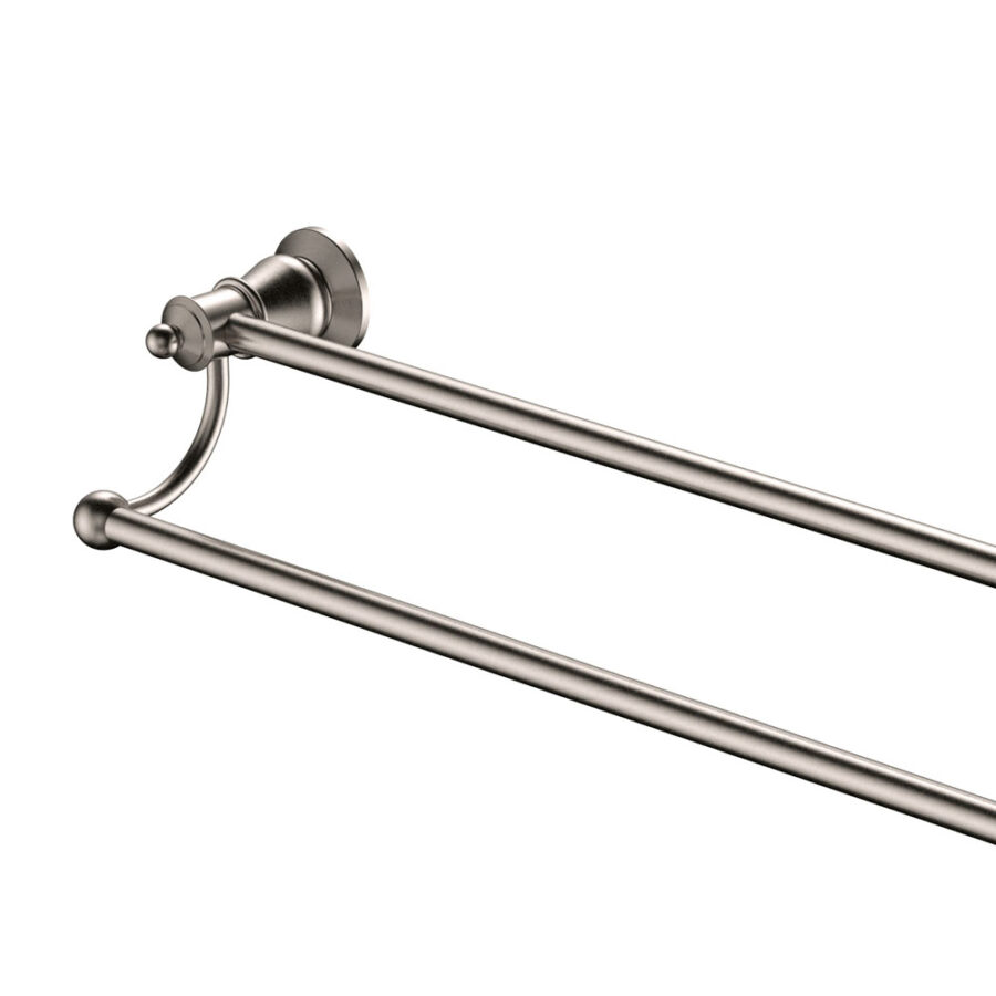 Fienza Lillian Double Towel Rail, Brushed Nickel