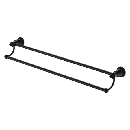 Fienza Lillian Double Towel Rail, Matte Black