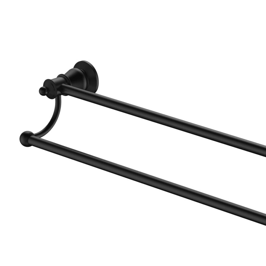 Fienza Lillian Double Towel Rail, Matte Black