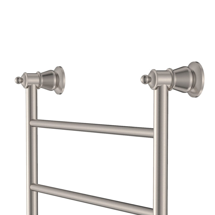 Fienza Lillian Heated Towel Rail, 600 x 1200mm, Brushed Nickel