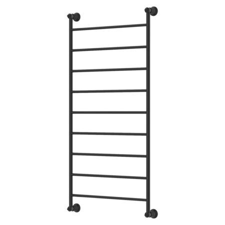 Fienza Lillian Heated Towel Rail, 600 x 1200mm, Matte Black