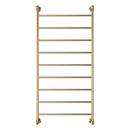 Fienza Lillian Heated Towel Rail, 600 x 1200mm, Urban Brass