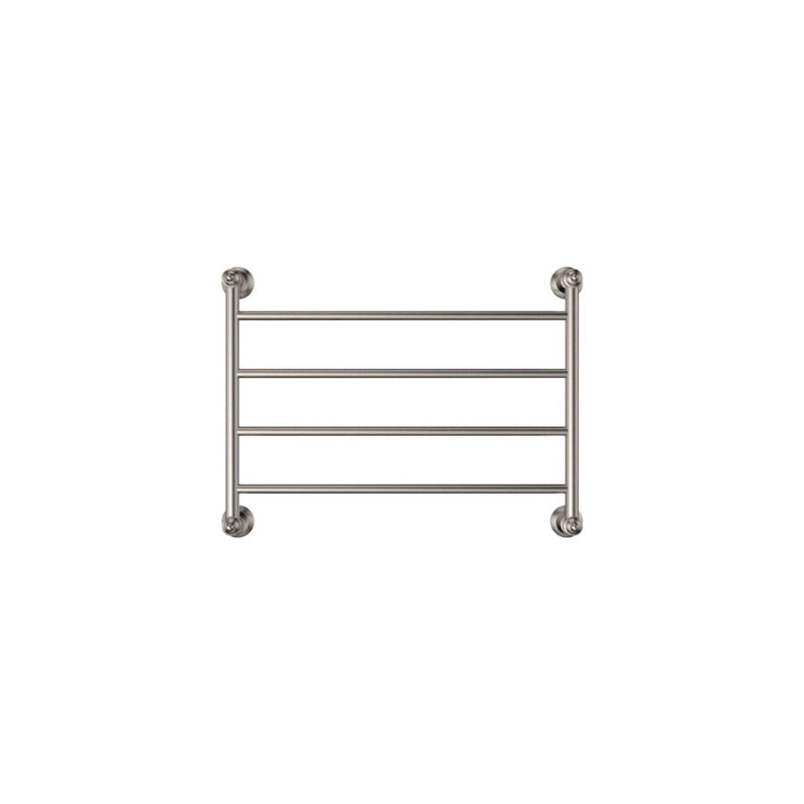 Fienza Lillian Heated Towel Rail, 600 x 450mm, Brushed Nickel