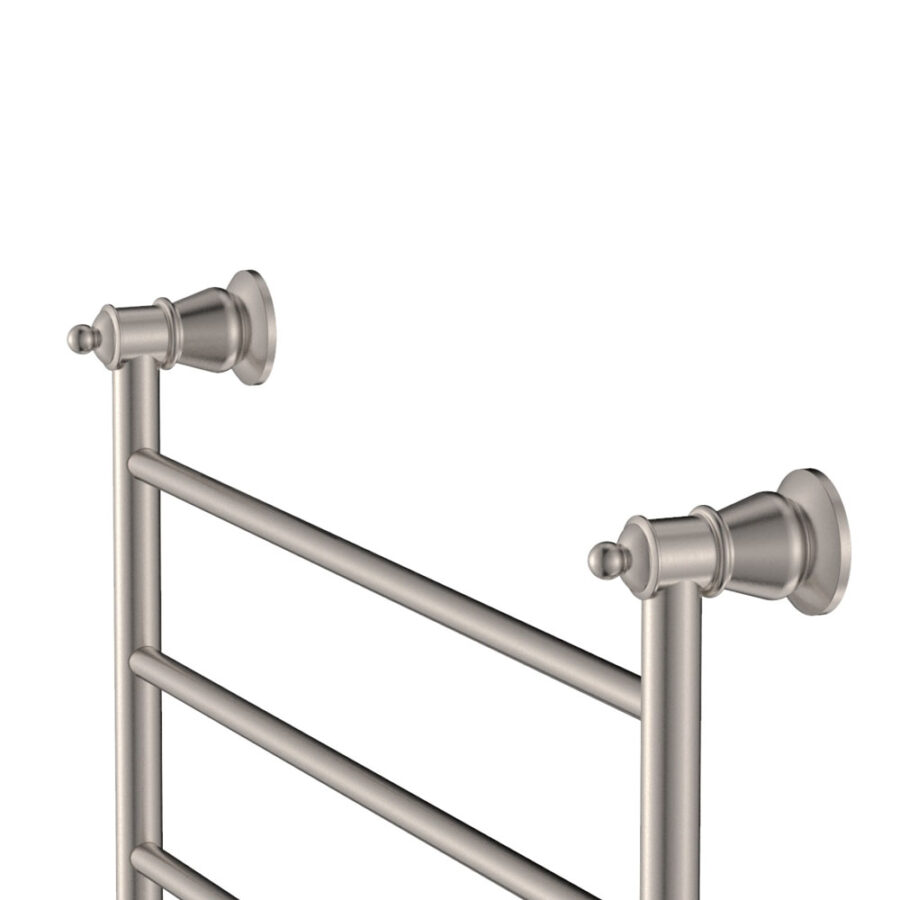 Fienza Lillian Heated Towel Rail, 600 x 450mm, Brushed Nickel