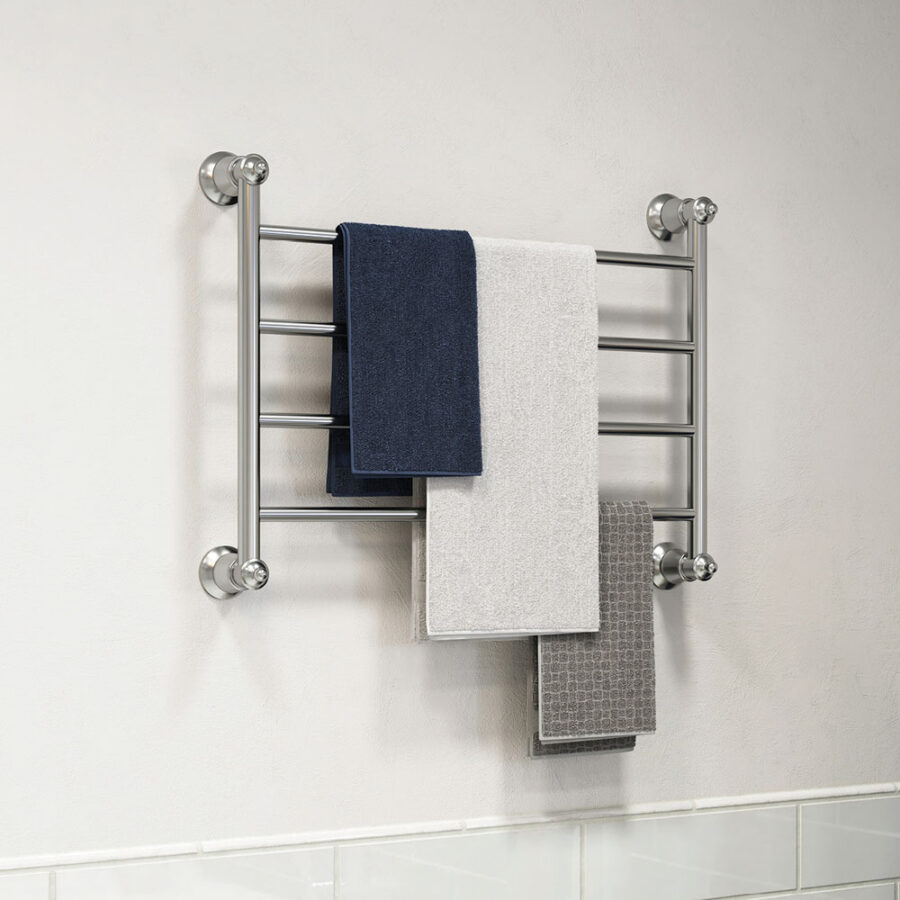 Fienza Lillian Heated Towel Rail, 600 x 450mm, Chrome