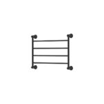 Fienza Lillian Heated Towel Rail, 600 x 450mm, Matte Black