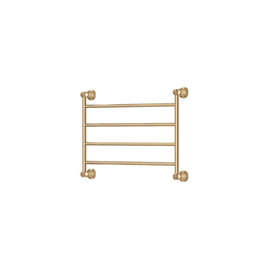 Fienza Lillian Heated Towel Rail, 600 x 450mm, Urban Brass