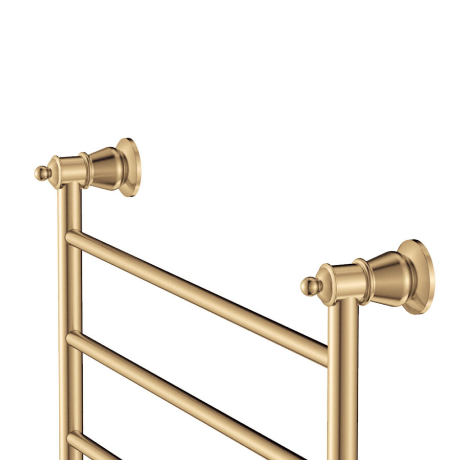 Fienza Lillian Heated Towel Rail, 600 x 450mm, Urban Brass