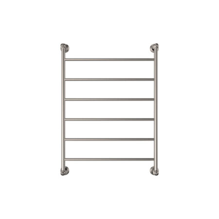 Fienza Lillian Heated Towel Rail, 600 x 800mm, Brushed Nickel