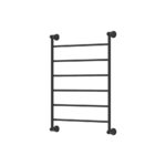 Fienza Lillian Heated Towel Rail, 600 x 800mm, Matte Black
