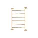 Fienza Lillian Heated Towel Rail, 600 x 800mm, Urban Brass