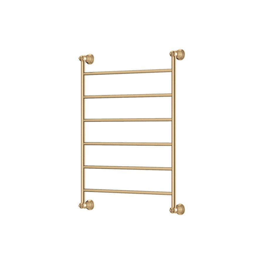 Fienza Lillian Heated Towel Rail, 600 x 800mm, Urban Brass